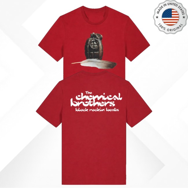 The Chemical Brothers Merch Store Block Rockin Beats Red Shirt 5 The Chemical Brothers Merch Store Block Rockin Beats Red Shirt