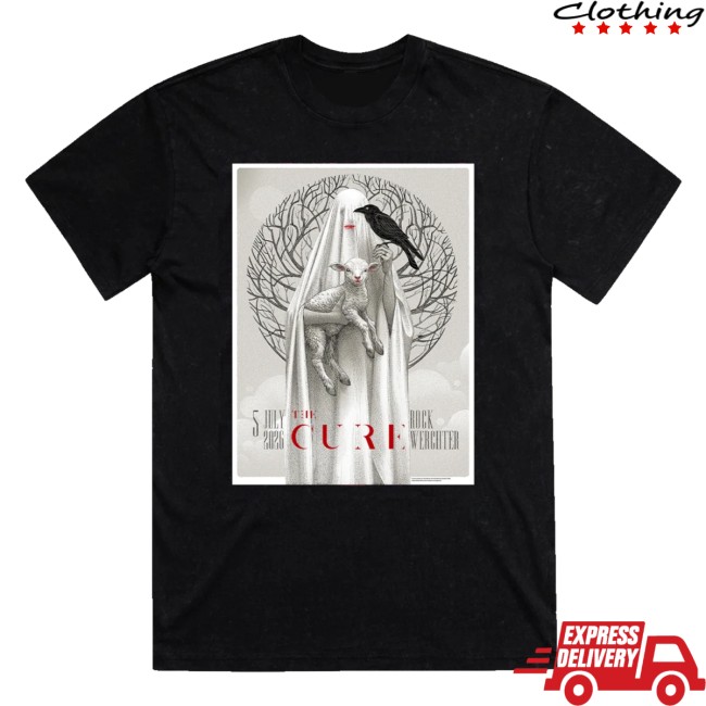 The Cure Merch Store Werchter 2026 Event T-Shirt