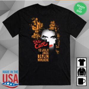 The Cure Store Merch Berlin July 12 2026 Event T-Shirt