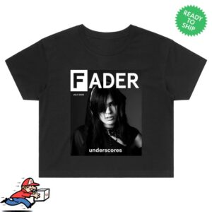 The Fader Merch Store Underscores V2 The Fader Crop Tee Black