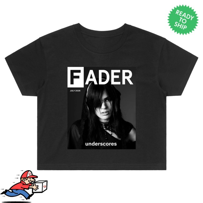 The Fader Merch Store Underscores V2 The Fader Crop Tee Black 2 The Fader Merch Store Underscores V2 The Fader Crop Tee Black
