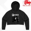 The Fader Merch Store Underscores V2 The Fader Women's Crop Hoodie Black 4 The Fader Merch Store Underscores V2 The Fader Women's Crop Hoodie Black