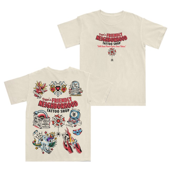 The Lost Bros Merch Store Friendly Neighborhood Tattoo Shop Tee 5 The Lost Bros Merch Store Friendly Neighborhood Tattoo Shop Tee