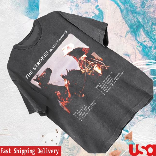 The Strokes Merch Shop Store Reality Awaits Tracklist Tee 3 The Strokes Merch Shop Store Reality Awaits Tracklist Tee