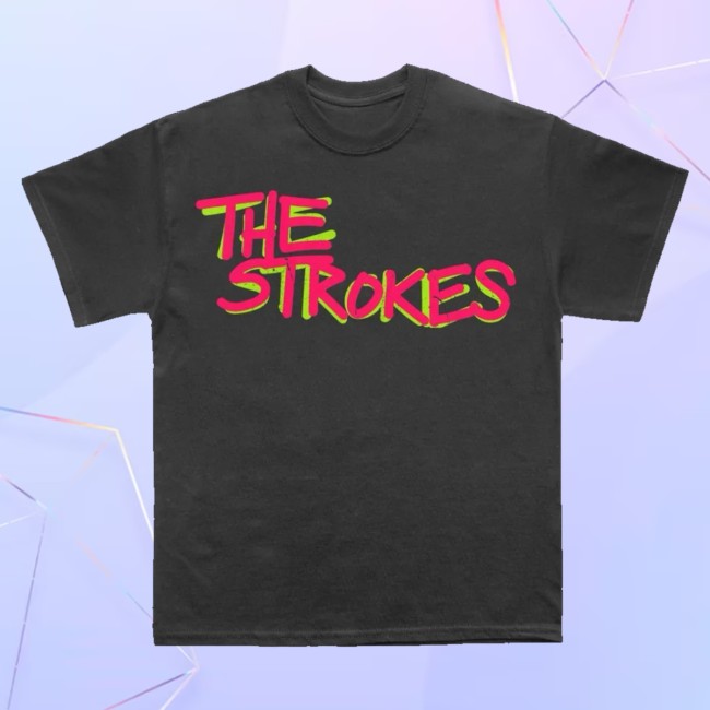 The Strokes Merch Store The Strokes Neon Shadow Tee 2 The Strokes Merch Store The Strokes Neon Shadow Tee