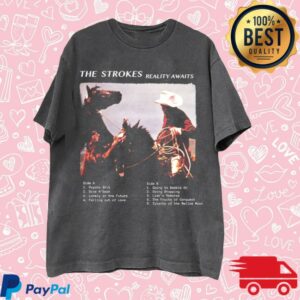 The Strokes Store Merch Reality Awaits Tracklist Shirt