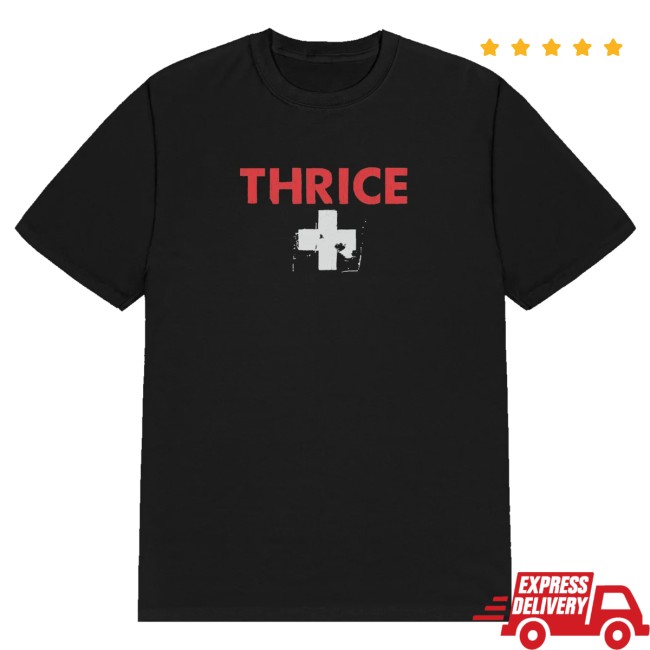 Thrice Merch Store Ambulance Old School Black Tee