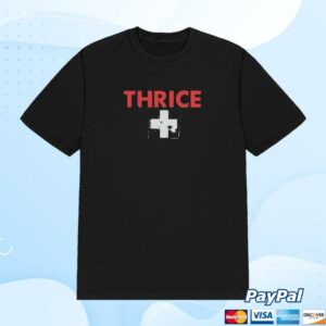 Thrice Merch Store Ambulance Old School Black Tee