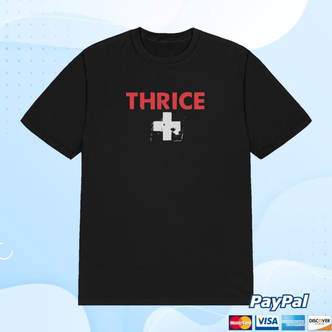 Thrice Merch Store Ambulance Old School Black Tee