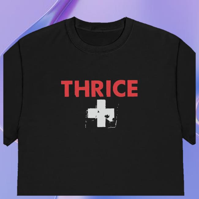 Thrice Merch Store Ambulance Old School Black Tee