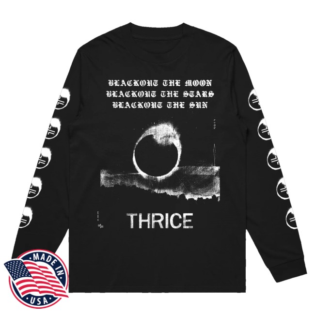 Thrice Merch Store Blackout Long Sleeve