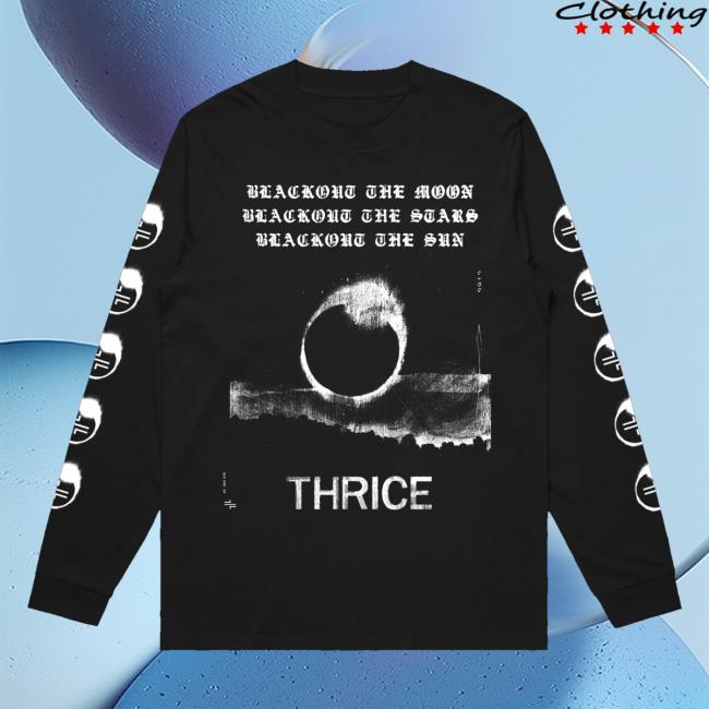 Thrice Merch Store Blackout Long Sleeve