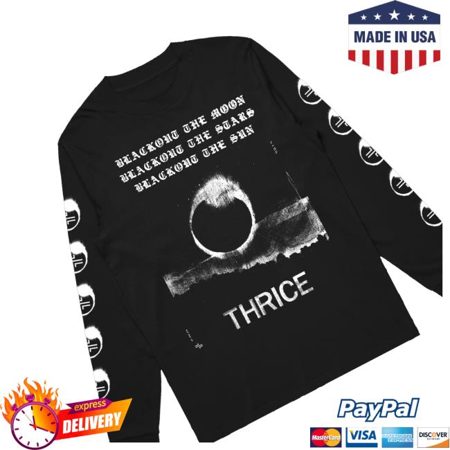 Thrice Merch Store Blackout Long Sleeve