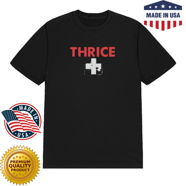 Thrice Store Merch Ambulance Old School Black Shirt
