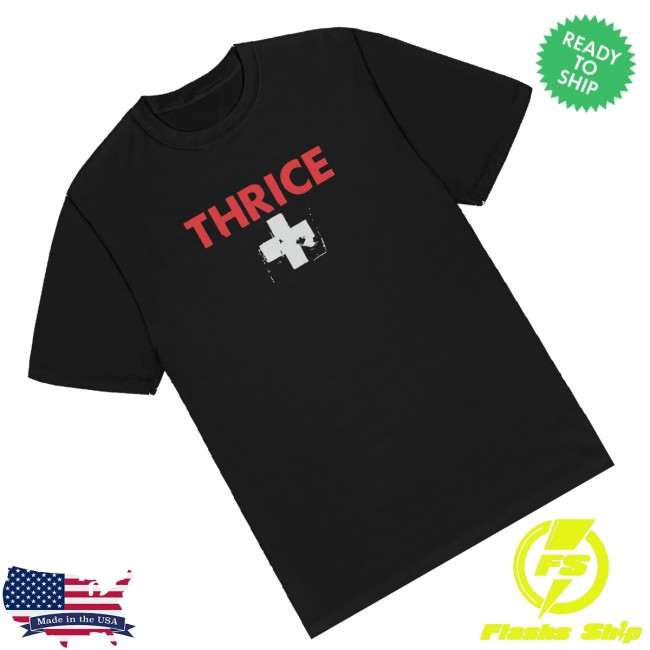 Thrice Store Merch Ambulance Old School Black Shirt