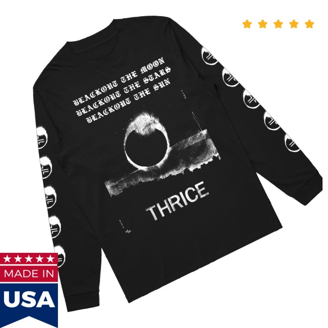 Thrice Store Merch Blackout Long Sleeve