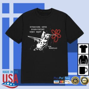 Tom Morello Merch Store Shop Light And Song Bird Tee