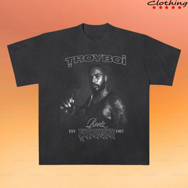 Troy Boi Store Merch Troyboi Rootz Portrait T-Shirt
