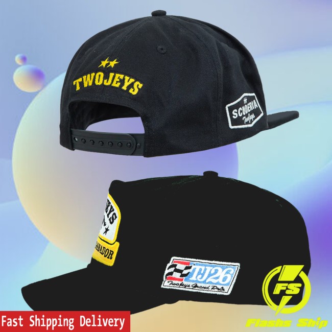 Twojeys Merch Store Caballo Ganador Cap Black