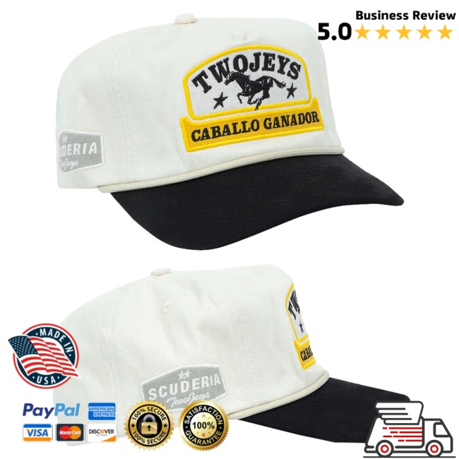 Twojeys Merch Store Caballo Ganador Cream Cap Cream