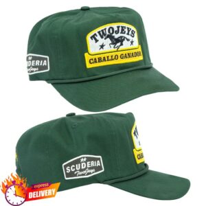 Twojeys Merch Store Caballo Ganador Green Cap Green