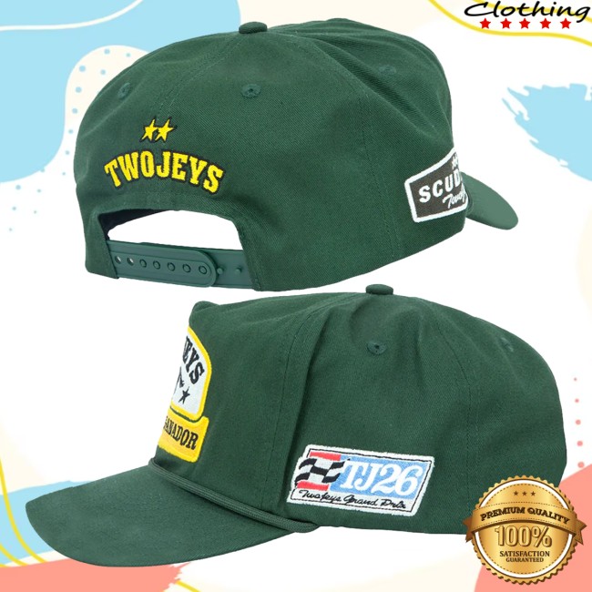 Twojeys Merch Store Caballo Ganador Green Cap Green