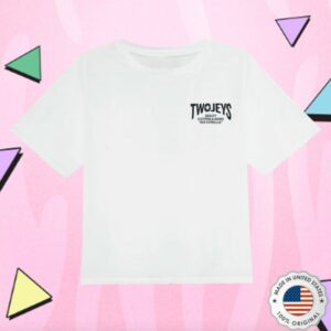 Twojeys Merch Store Dos Estrellas T-Shirt White