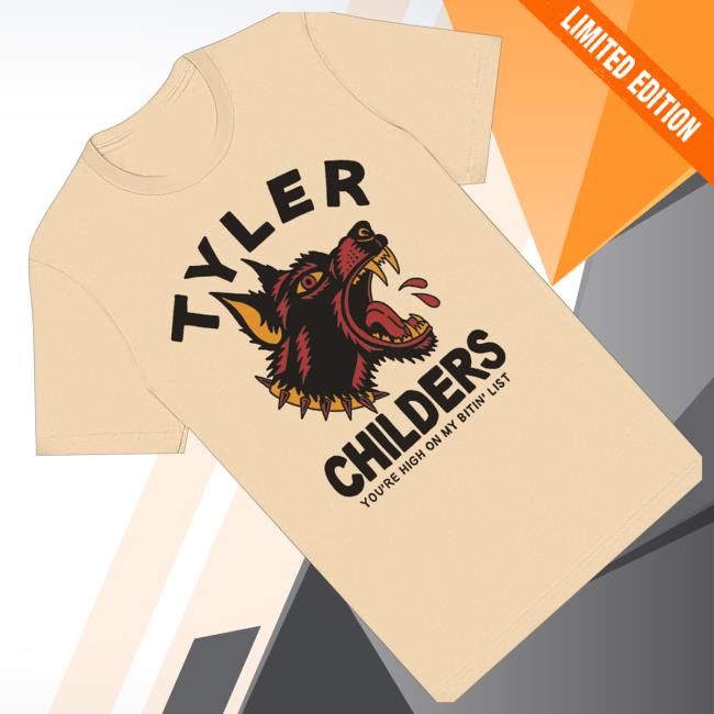 Tyler Childers Music Merch Store Shop Spike Collar Bitin' List T-Shirt 3 Tyler Childers Music Merch Store Shop Spike Collar Bitin' List T-Shirt