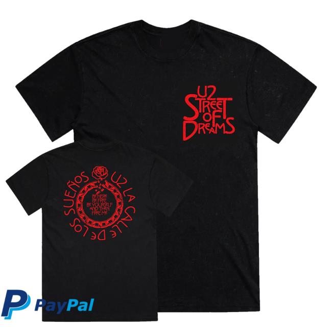U2 Merch Shop Store Street Of Dreams T-Shirt 5 U2 Merch Shop Store Street Of Dreams T-Shirt