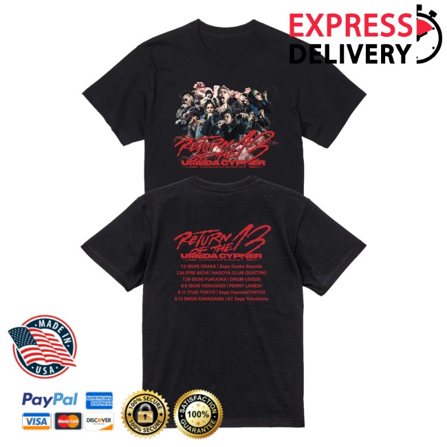 Umeda Cypher Merch Store Rot13 Tour Shirt Black 5 Umeda Cypher Merch Store Rot13 Tour Shirt Black