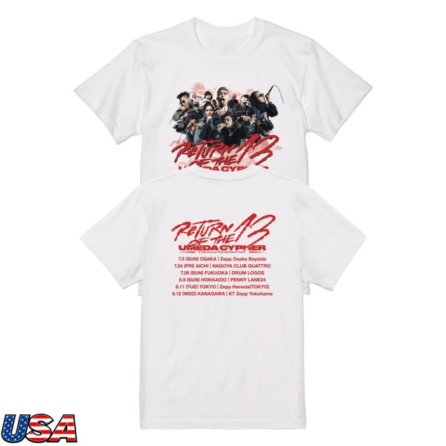 Umeda Cypher Merch Store Rot13 Tour Shirt White 5 Umeda Cypher Merch Store Rot13 Tour Shirt White