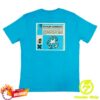 W.A.S.T.E. Merch Store Fitter Happier Cyan Blue T-Shirt