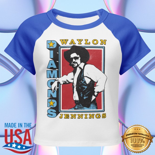 Waylon Shop Merch Women's Diamonds Raglan Baby Tee True Royal 2 Waylon Shop Merch Women's Diamonds Raglan Baby Tee True Royal