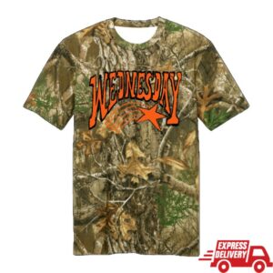 Wednesday Merch Store Camo Star Shirt