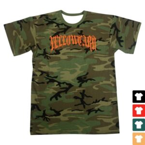 Yellow Card Band Merch Shop Gothic Logo Camo T-Shirt