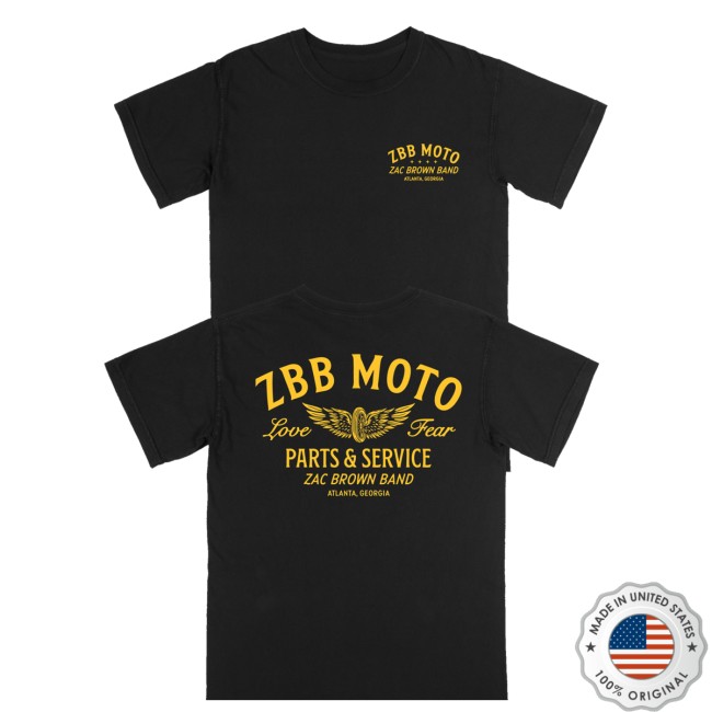 Zac Brown Band Merch Store Moto Black Shirt 5 Zac Brown Band Merch Store Moto Black Shirt
