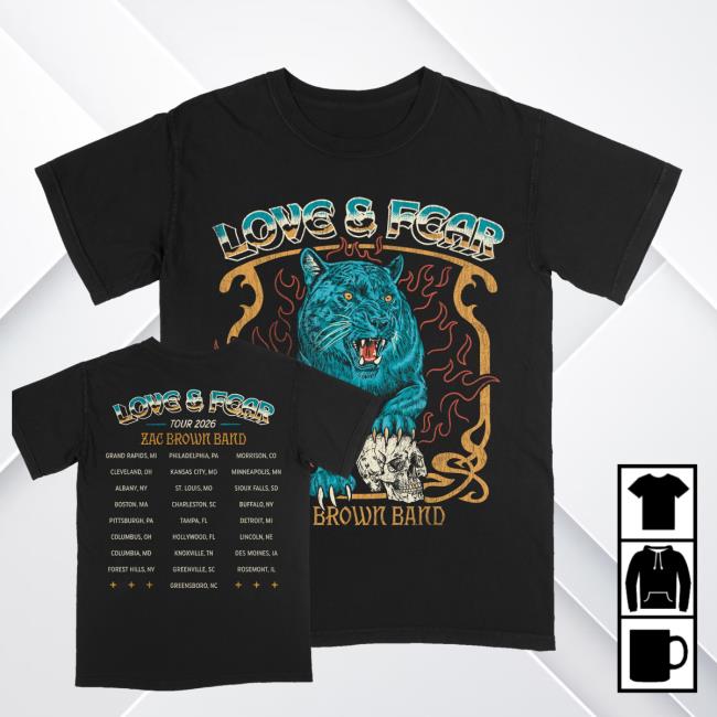 Zacbrown Band Merch Store Shop Classic Rock Tour Black Tee 5 Zacbrown Band Merch Store Shop Classic Rock Tour Black Tee