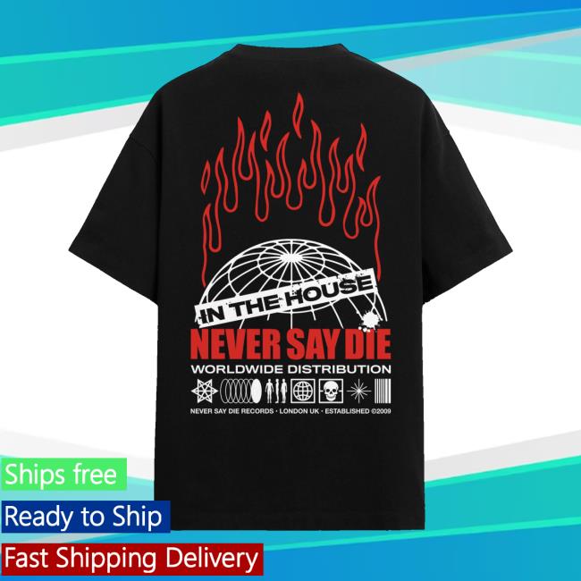 Kt8 Merch Store Never Say Die Meltdown Tee Black 4 Kt8 Merch Store Never Say Die Meltdown Tee Black