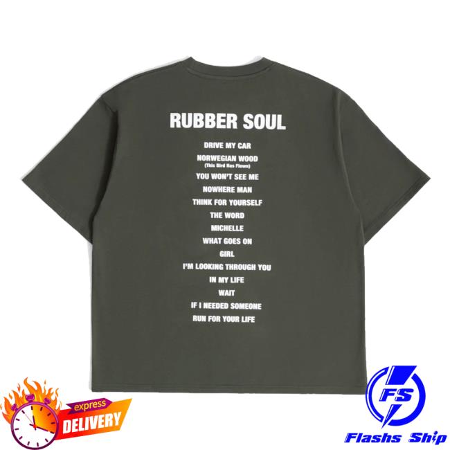 The Beatles Merch Store Rubber Soul Boxy Tracklist Tees 3 The Beatles Merch Store Rubber Soul Boxy Tracklist Tees