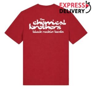 The Chemical Brothers Merch Store Shop Block Rockin Beats Red T-Shirt