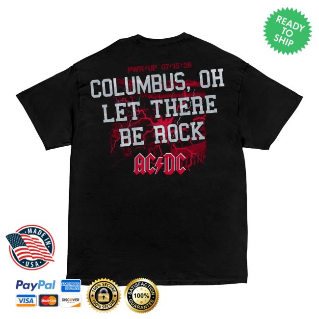 Ac Dc Merch Shop Columbus Pwr Up Tour T-Shirt 5 Ac Dc Merch Shop Columbus Pwr Up Tour T-Shirt