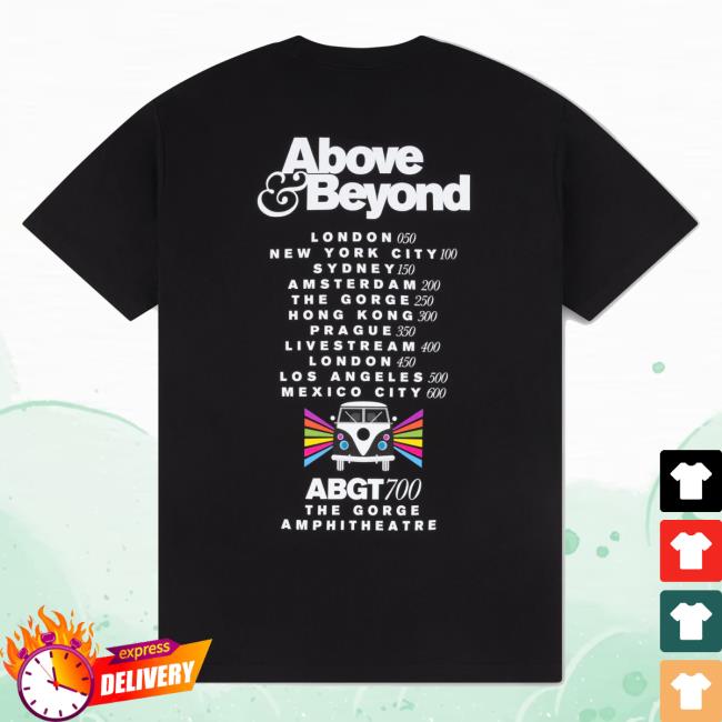 Anjunabeats Store Merch Shop Abgt700 'Road To 700' Tee