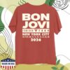 Bon Jovi Merch Shop Store Ny '26 Muted Red T-Shirt 1 Bon Jovi Merch Shop Store Ny '26 Muted Red T-Shirt