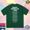Clairo Merch Store Shop Boots North American Tour (Green) T-Shirt 1 Clairo Merch Store Shop Boots North American Tour (Green) T-Shirt