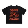 Crab Club Store Merch Welsh Edition Crab Club Crop T-Shirt Black