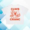 Crab Club Store Merch Welsh Edition Crab Club Crop T-Shirt White