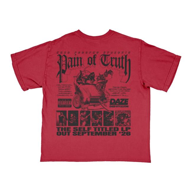 Daze Style Merch Shop Store Pain Of Truth Self Titled Cardinal Shaka Shirt 4 Daze Style Merch Shop Store Pain Of Truth Self Titled Cardinal Shaka Shirt