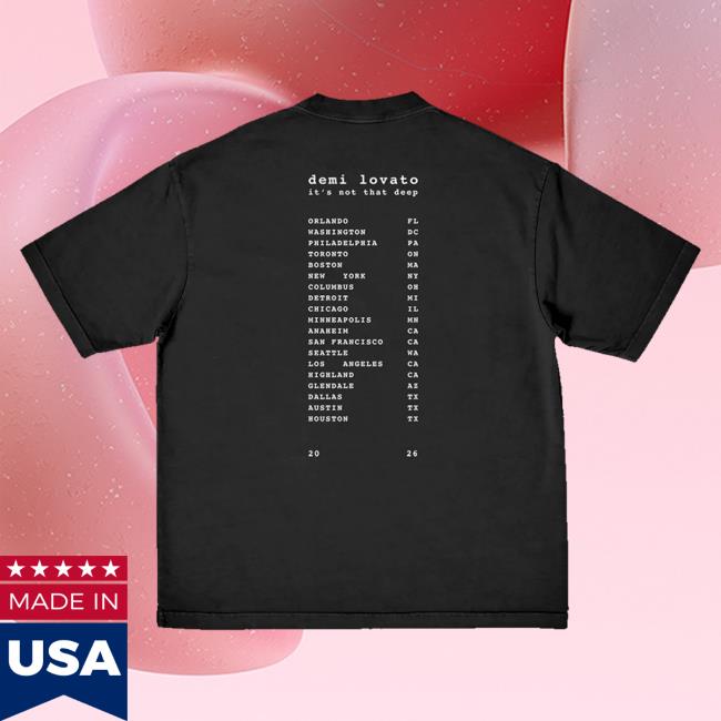 Demi Lovato Merch Store Shop Its Not That Deep Tour Tee 4 Demi Lovato Merch Store Shop Its Not That Deep Tour Tee