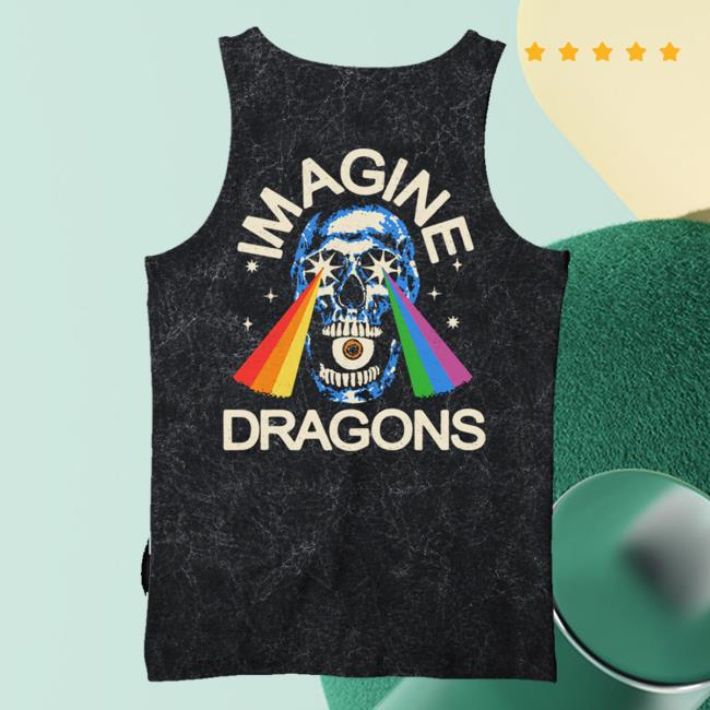 Imagine Dragons Music Merch Shop Rainbow Laser Skull Mineral Dye Tank 4 Imagine Dragons Music Merch Shop Rainbow Laser Skull Mineral Dye Tank
