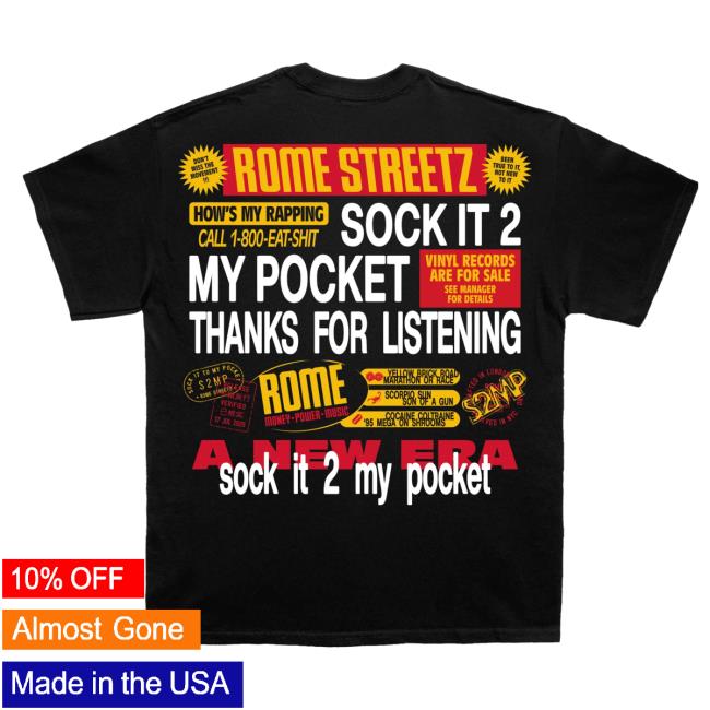 Mass Appeal Merch Shop Rome Streetz S2mp T-Shirt Black 4 Mass Appeal Merch Shop Rome Streetz S2mp T-Shirt Black